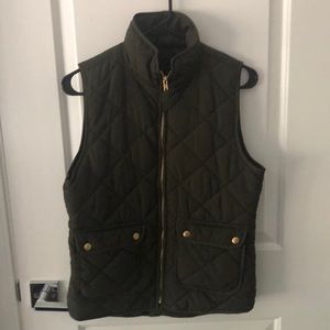 khaki Quilted vest